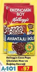 KELLOGG'S COCO POPS ÇİKOLATALI MISIR VE BUĞDAY GEVREĞİ 2X700 G